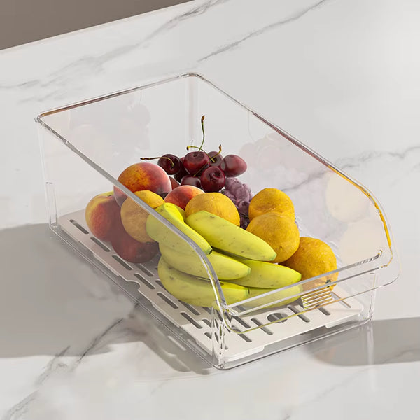 Clear Fridge Organizer Bins